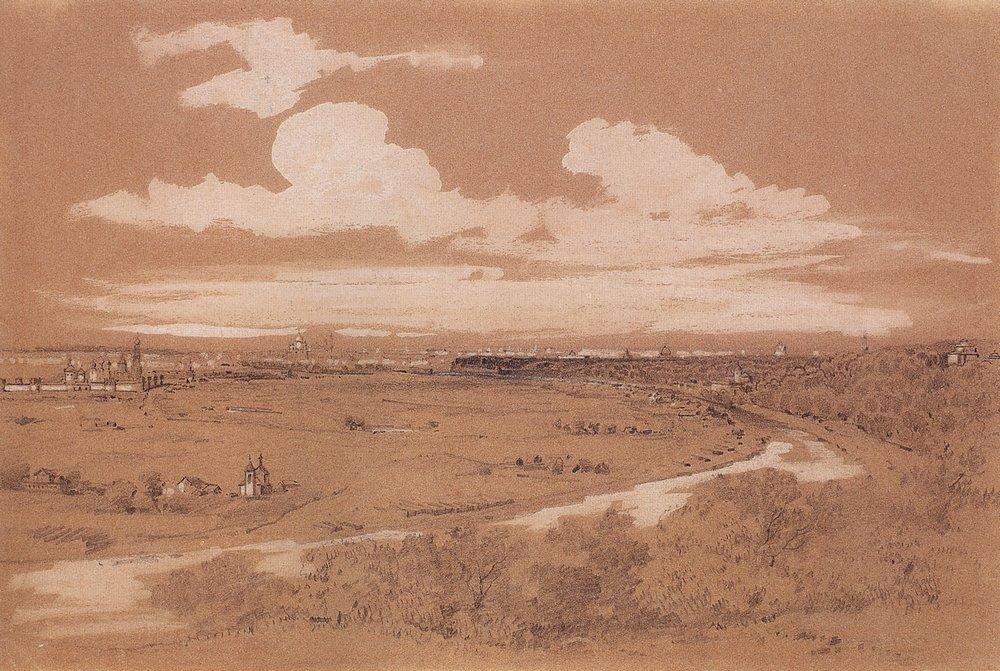 View of Moscow from Sparrow Hills (1850).