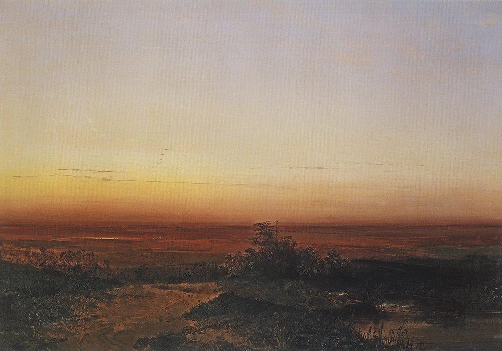 Dawn in the desert (1852).