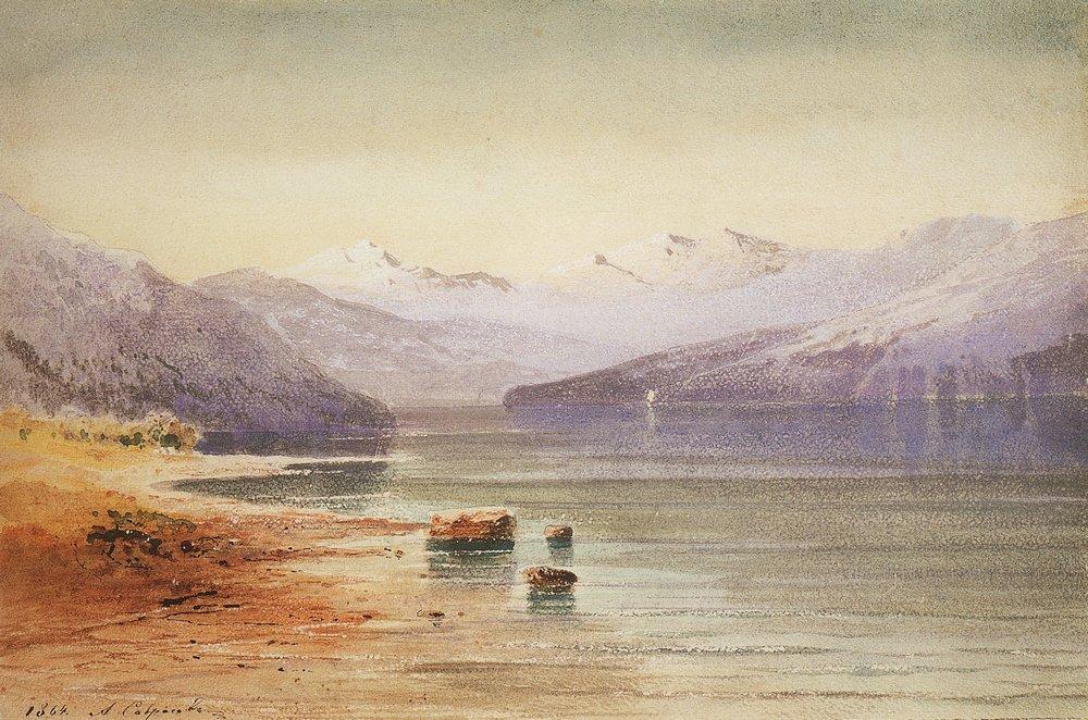 Mountain Lake. Switzerland (1864).