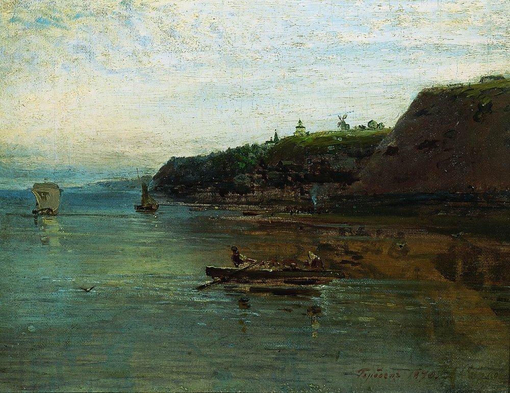 Volga near Gorodets (1870).