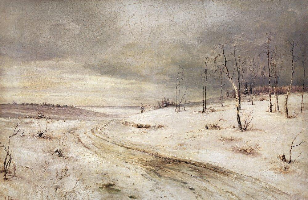 Winter road (1870).