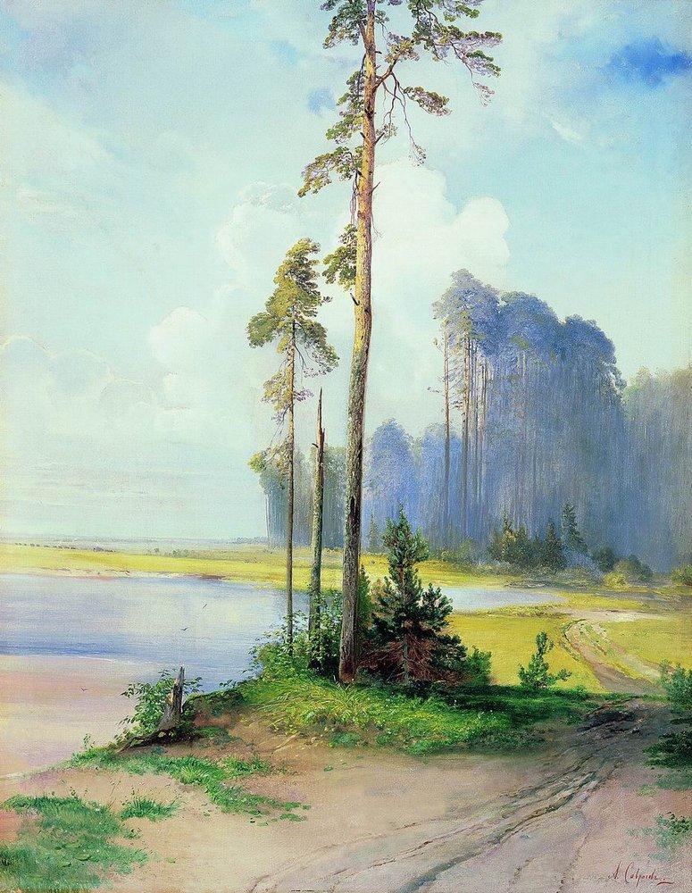 Summer landscape. Pines (1880).