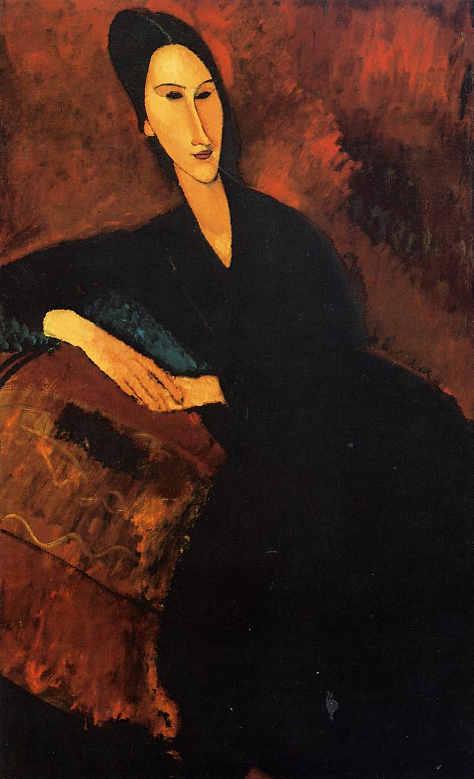 Portrait of Anna Zborowska (1917).