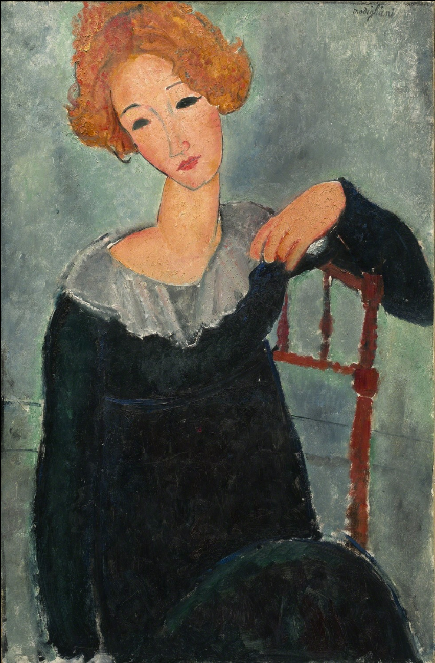 Woman with red hair (1917).