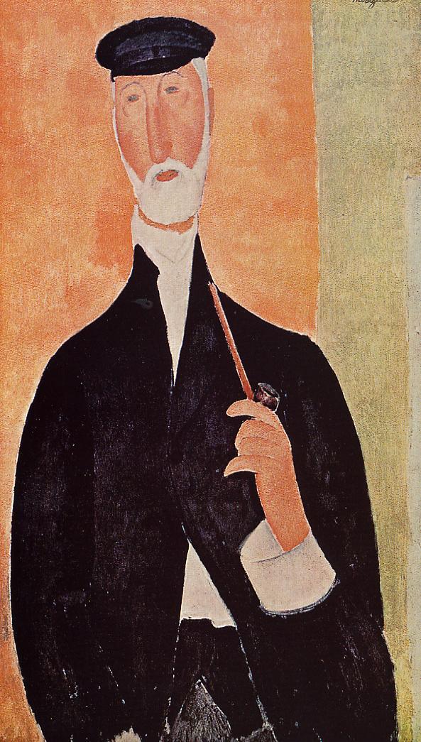 Man with a Pipe (The Notary of Nice) (1918).