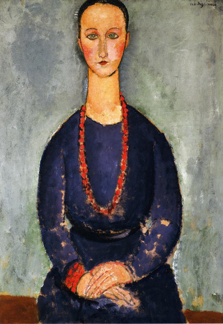 Woman with a Red Necklace (1918).
