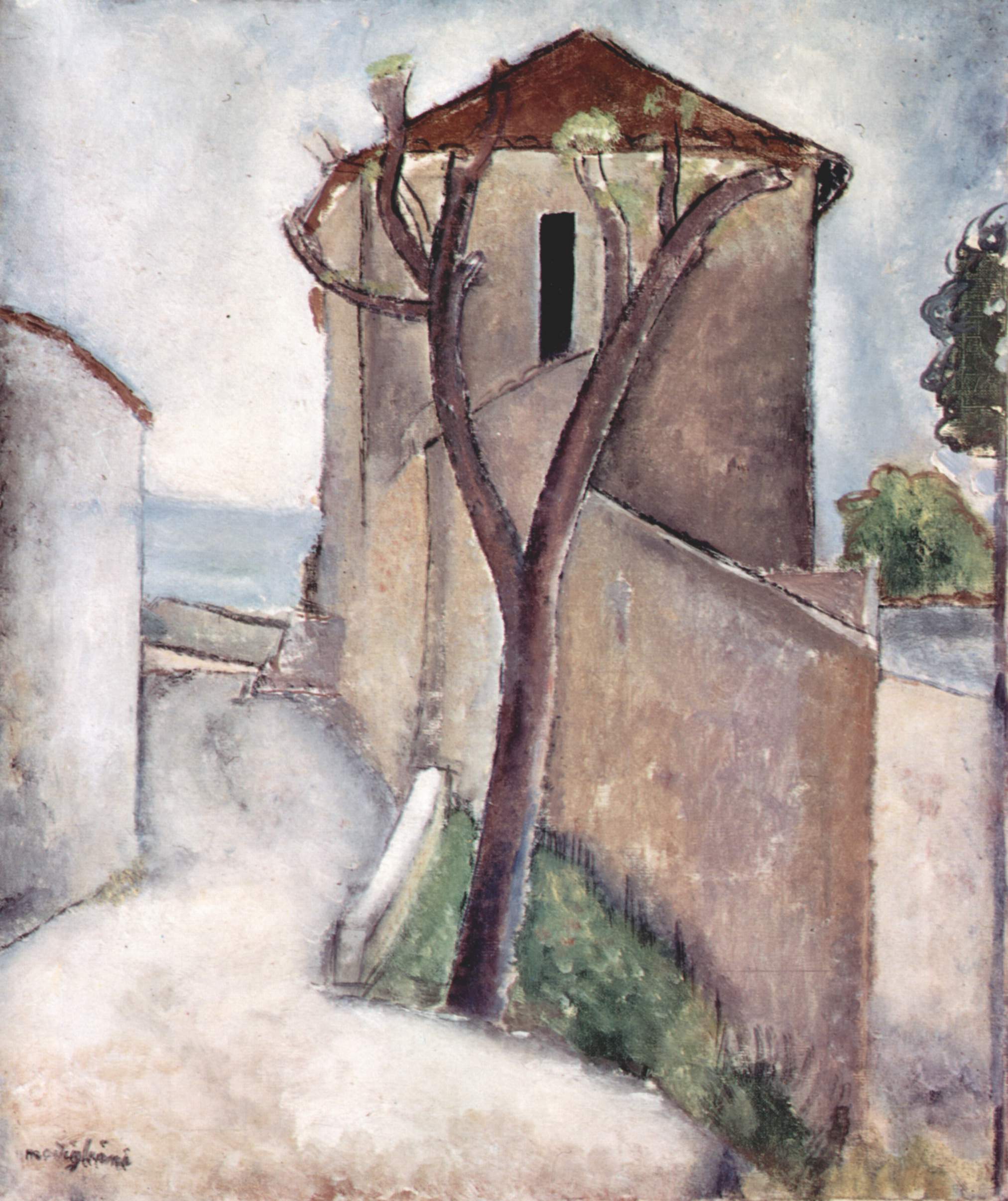 Tree and house (1919).