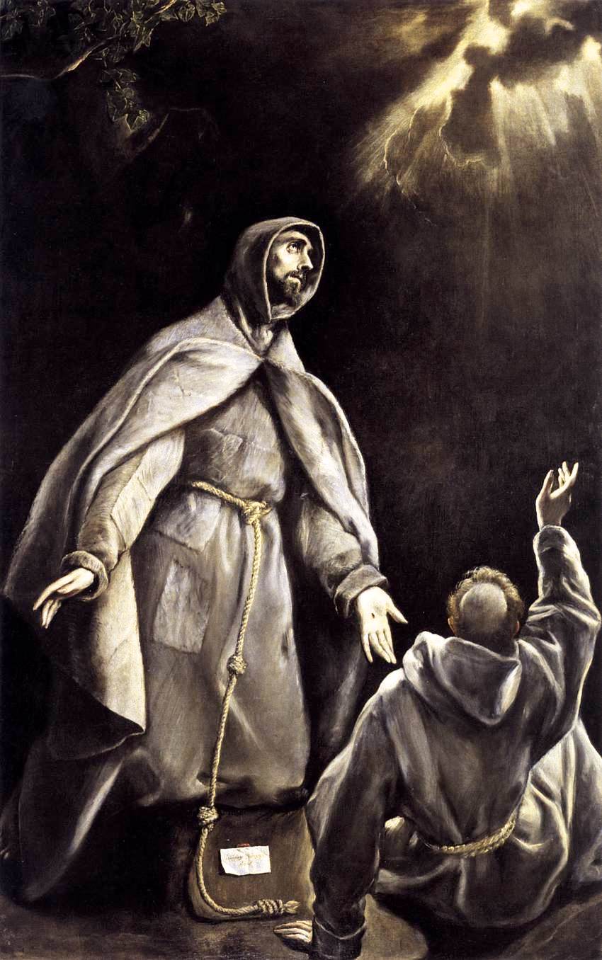 St Francis's vision of the flaming torch (1605).