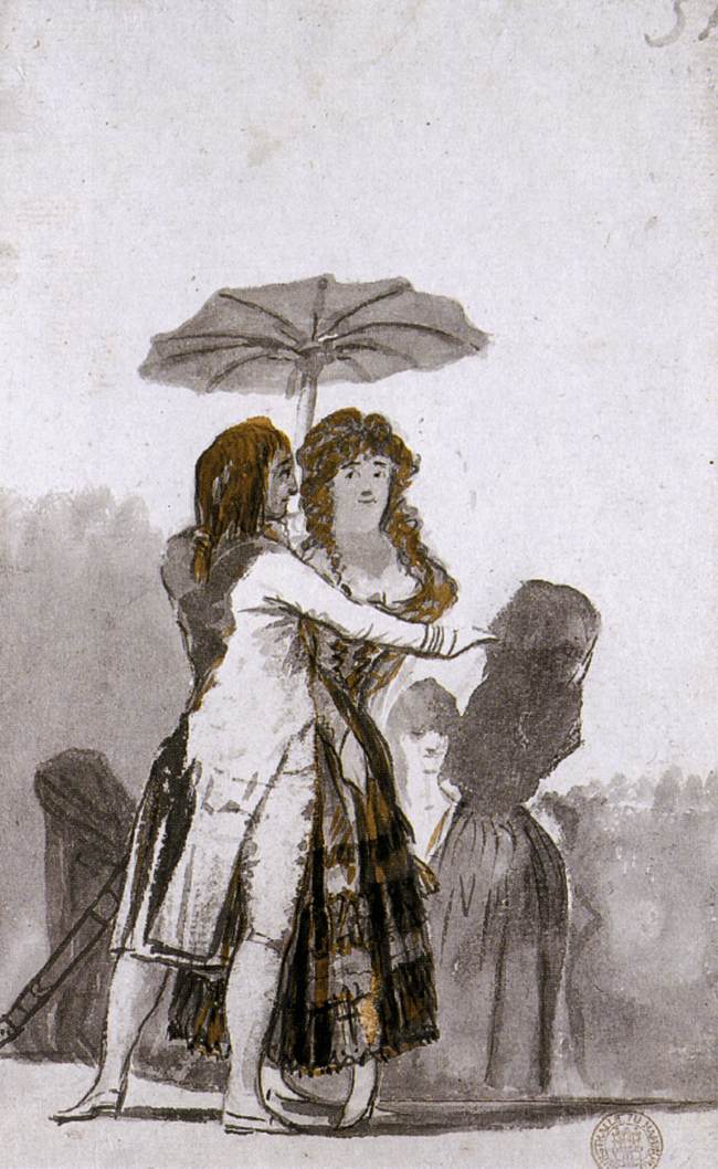 Couple with Parasol on the Paseo (1797).