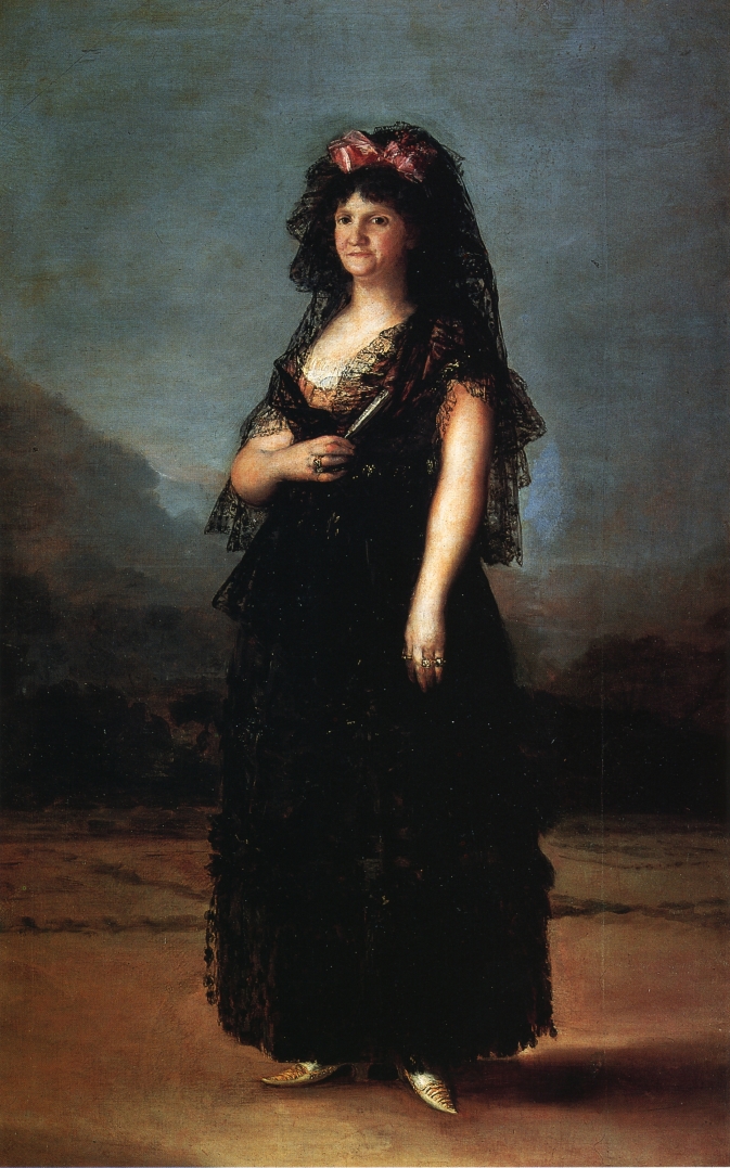 Queen María Luisa Wearing a Mantilla (1799).