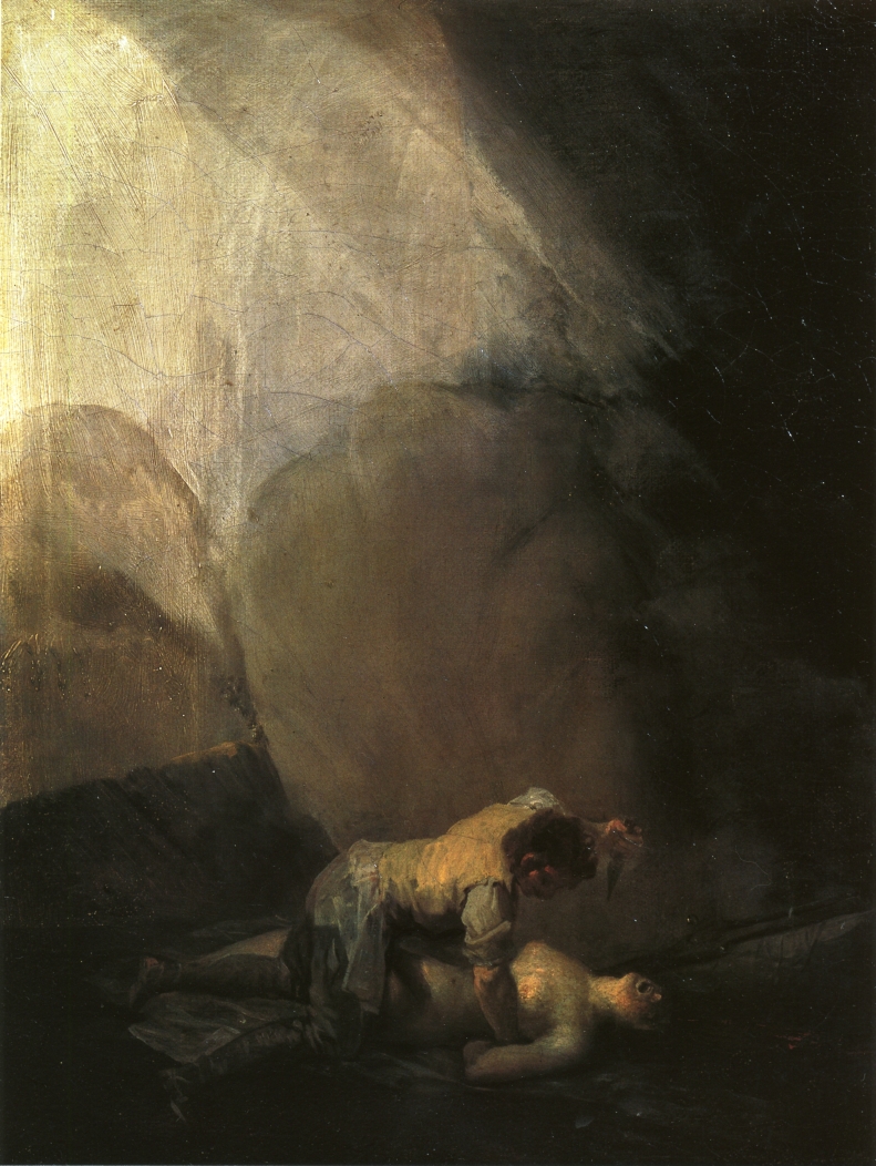 Brigand Murdering a Woman (1800).