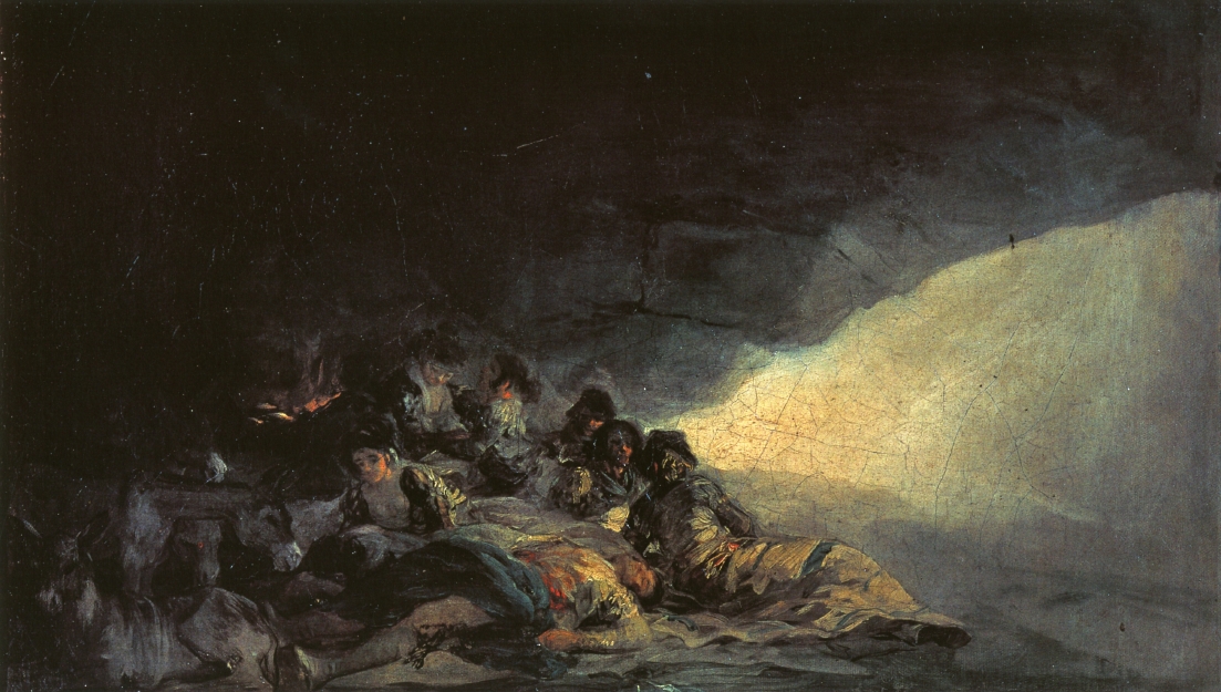 Vagabonds Resting in a Cave (1800).