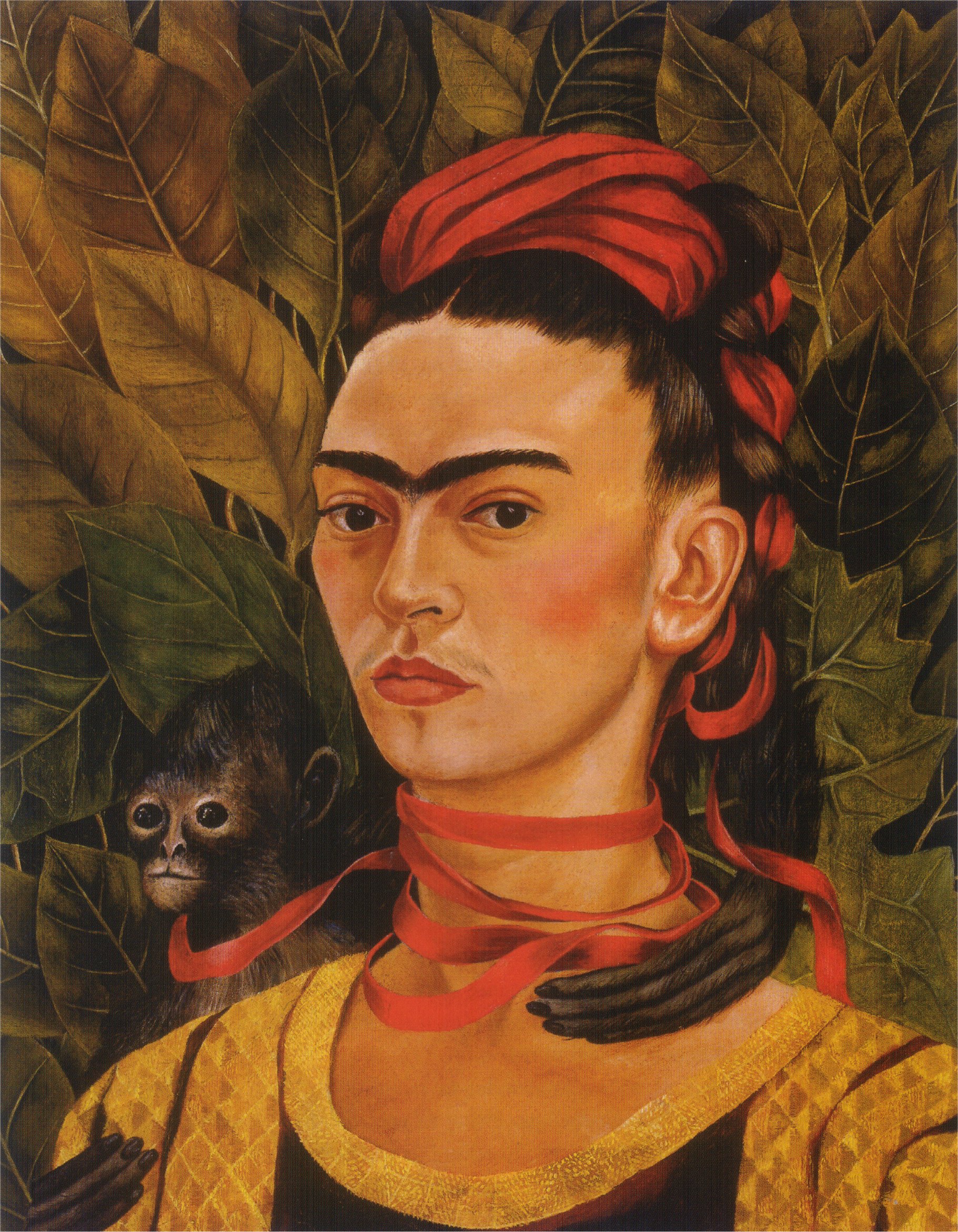 Self Portrait with Monkey (1940).