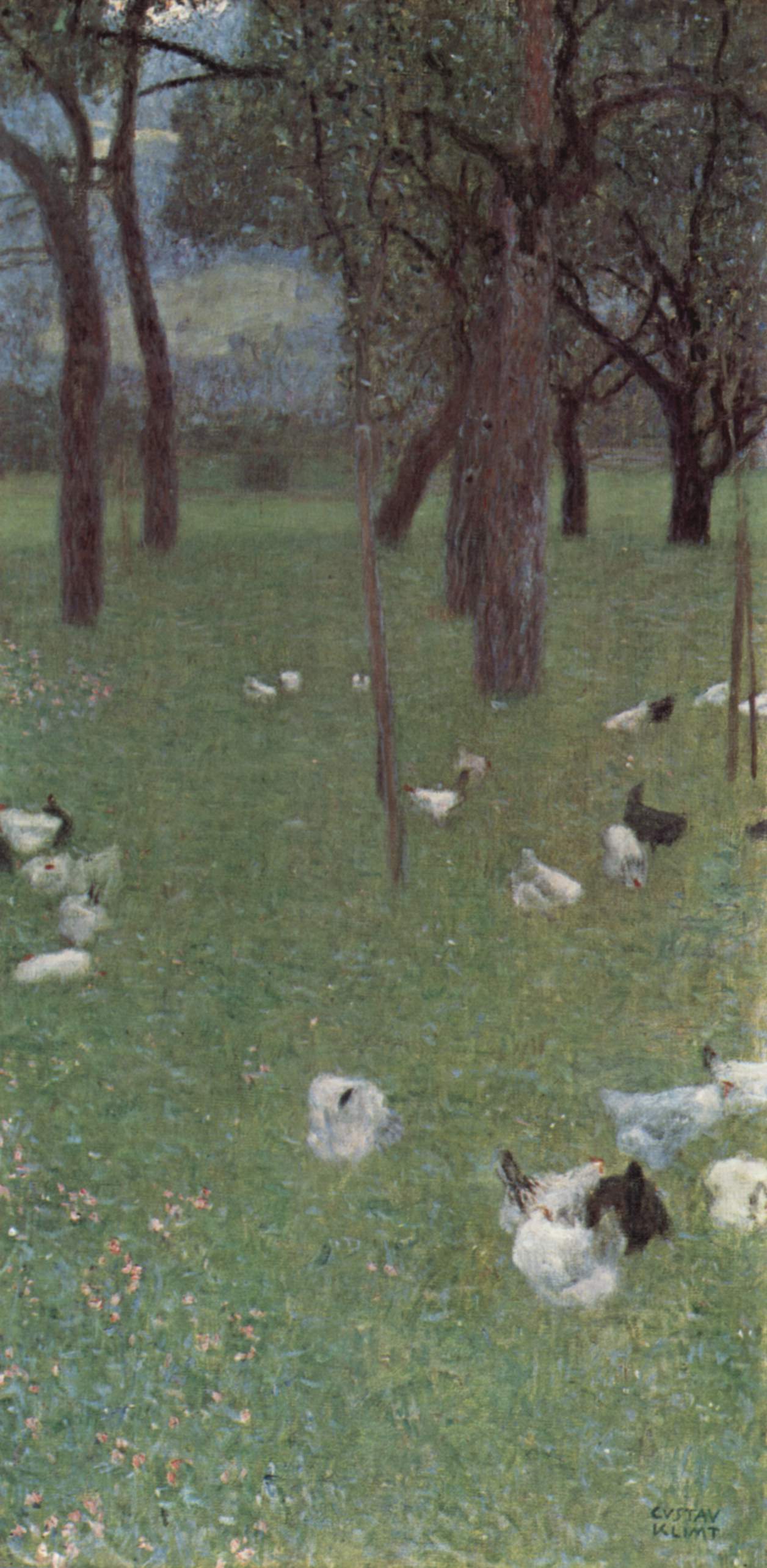 After the Rain (Garden with Chickens in St. Agatha) (1899).