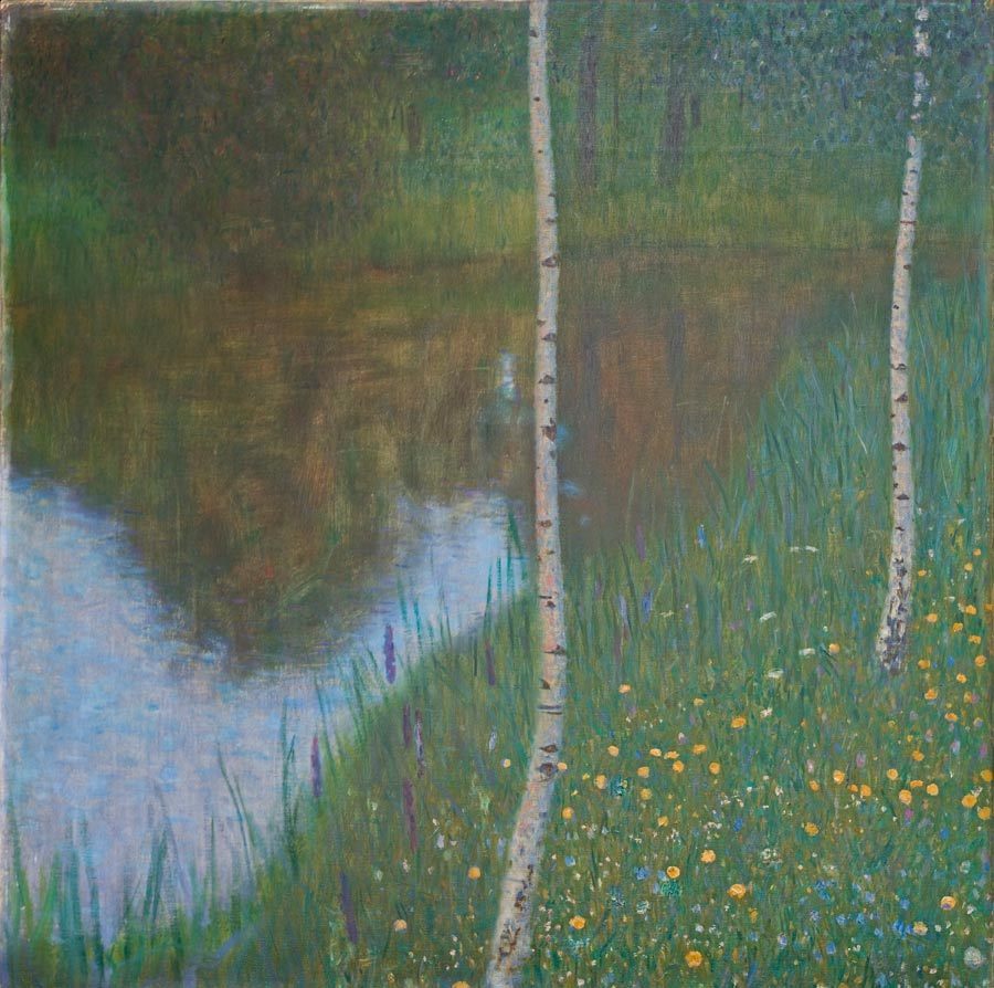 Lakeside with Birch Trees (1901).