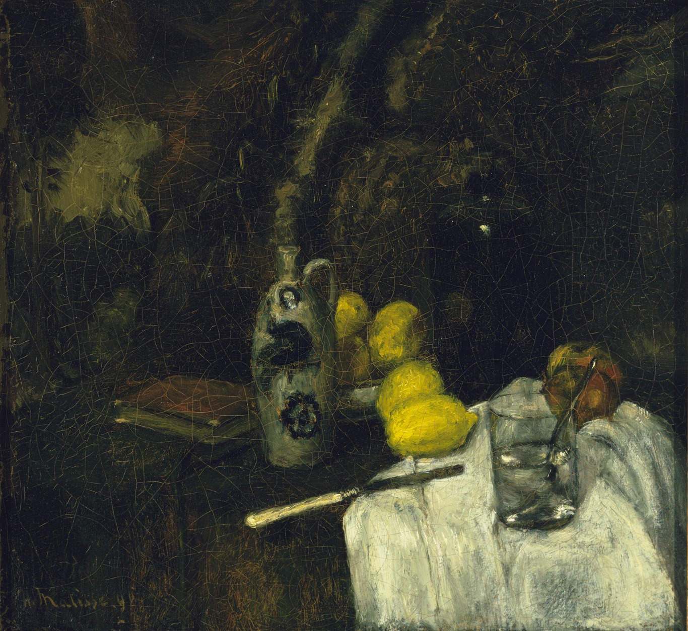 Lemons and Bottle of Dutch Gin (1896).