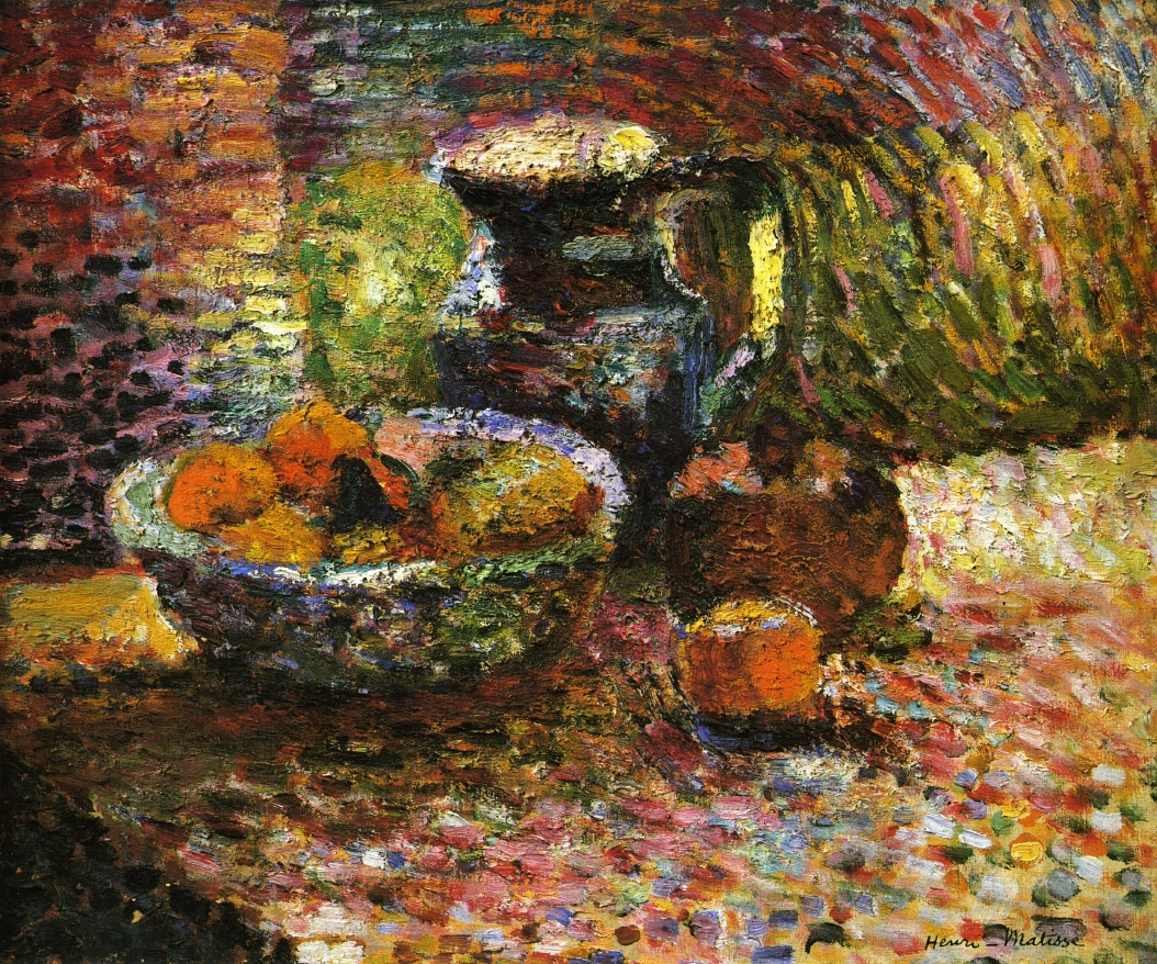 Still Life with Pitcher and Fruit (1898).