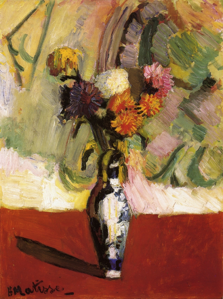 Chrysanthemums in a Chinese Vase (1902).