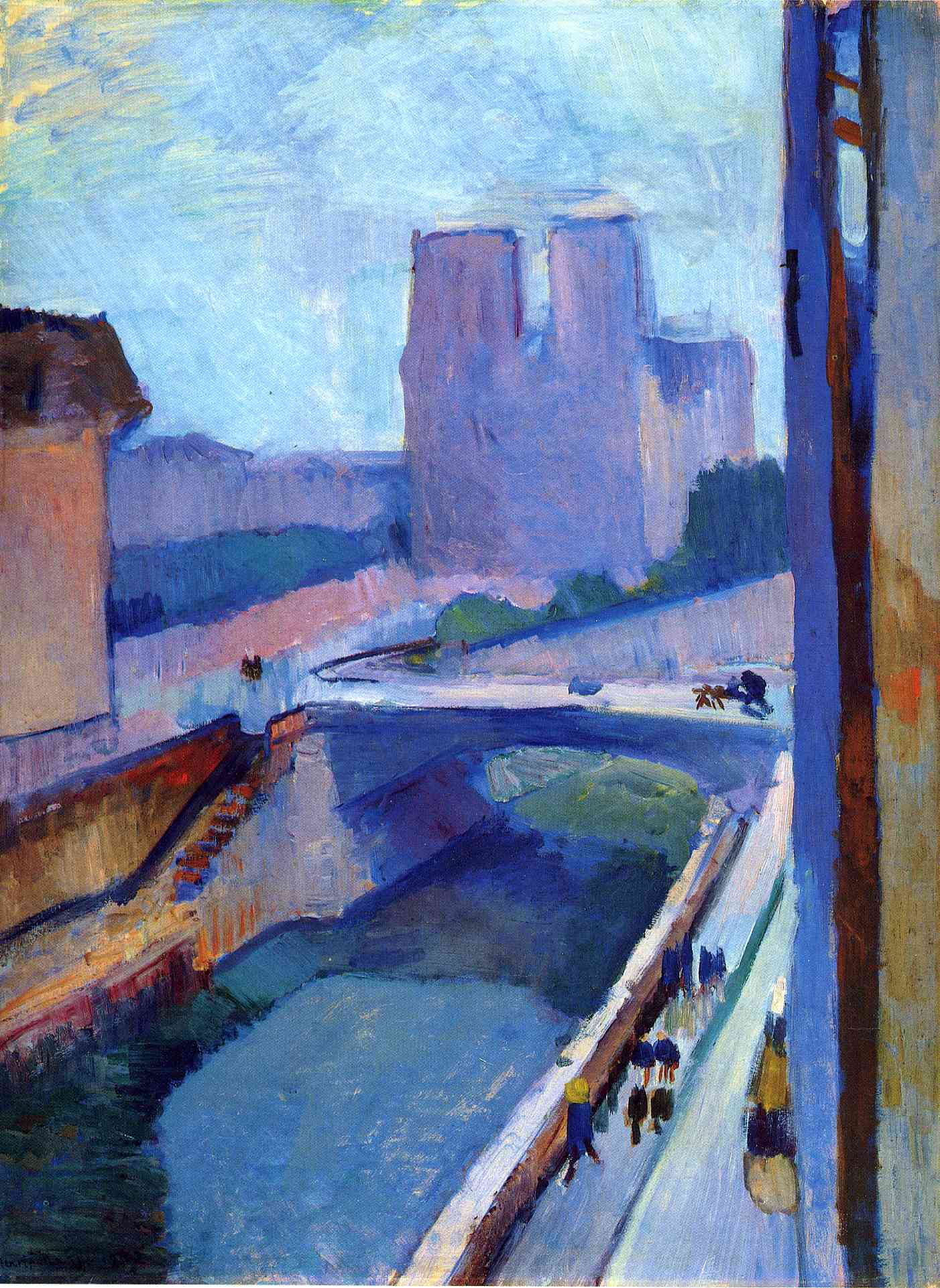 A Glimpse of Notre-Dame in the Late Afternoon (1902).