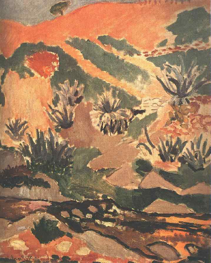 Landscape with Brook (Brook with Aloes) (1907).