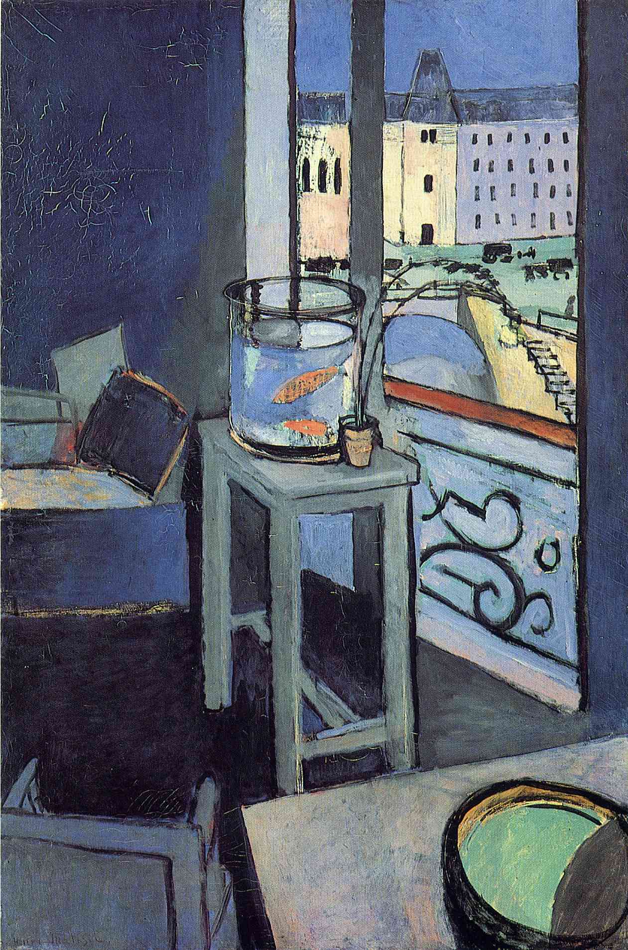 Interior with a Bowl with Red Fish (1914).