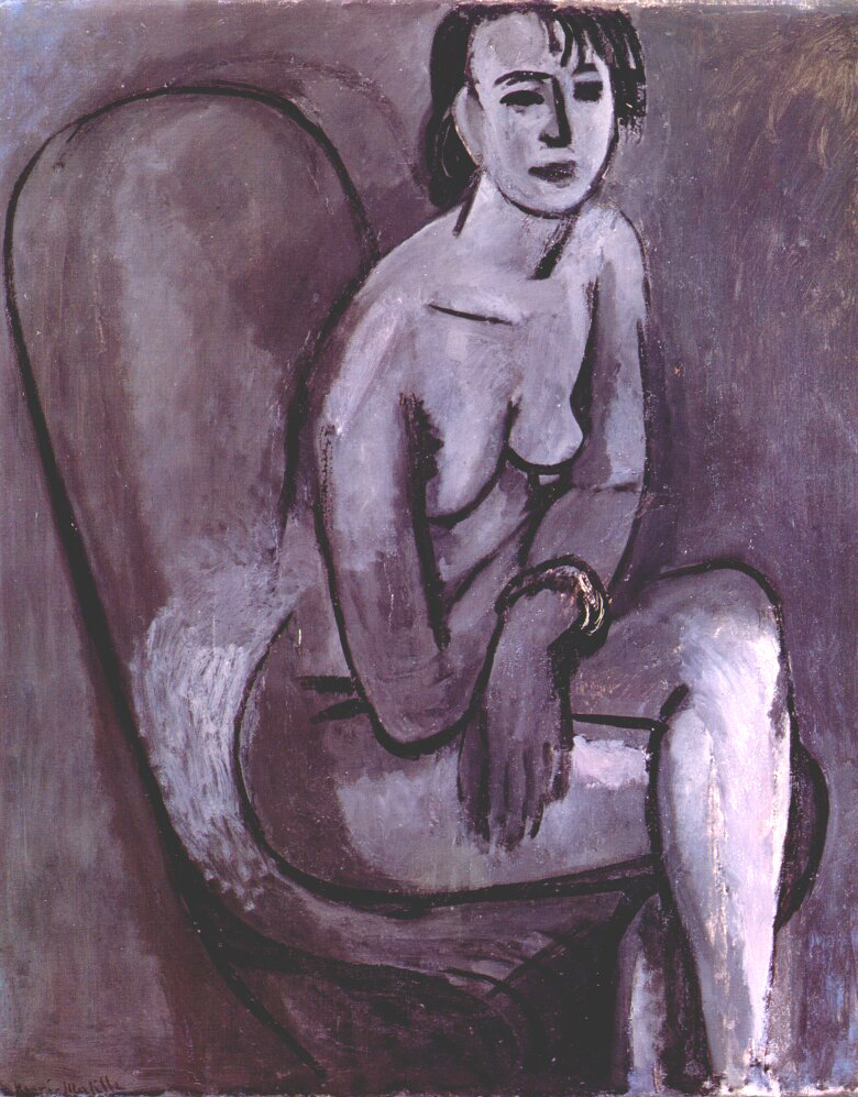 Gray Nude with Bracelet (1914).