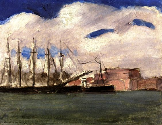 White Clouds, the Old Port of Marseille (1917).