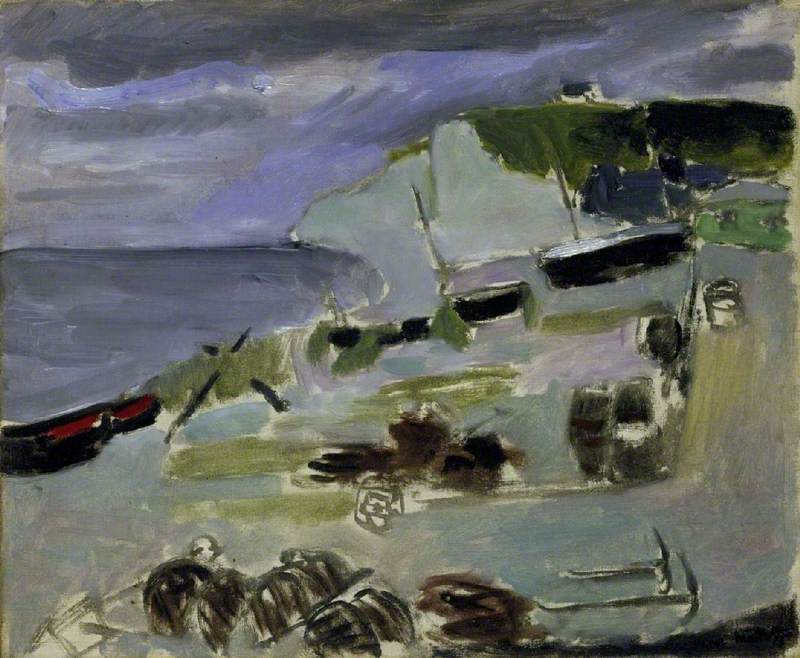 Boats on the Beach, Etrétat (1920).
