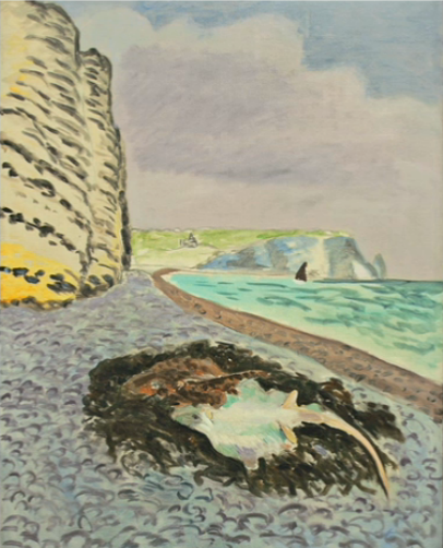 Large Cliff: Two Rays (1920).