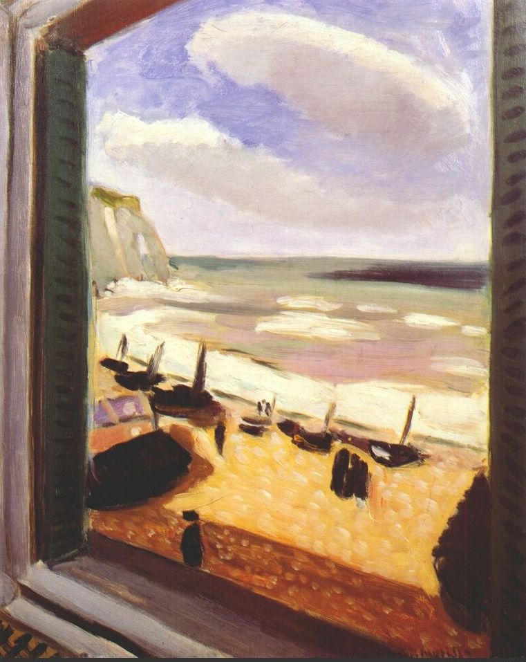 Open Window at Etretat (1921).