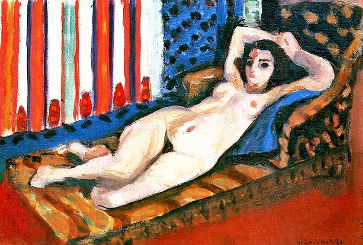 Nude on a Red Couch (1921).