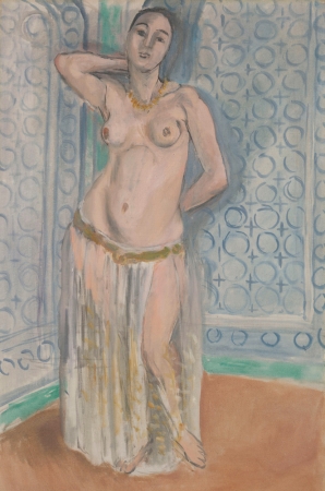 Odalisque in blue or white slave (1922).