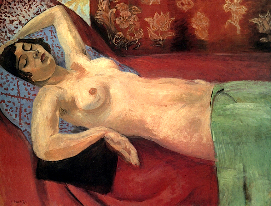 Nude With a Green Shawl (1922).