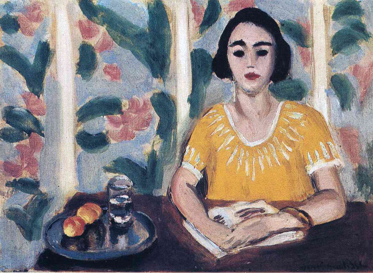 Woman Reading with Peaches (1923).