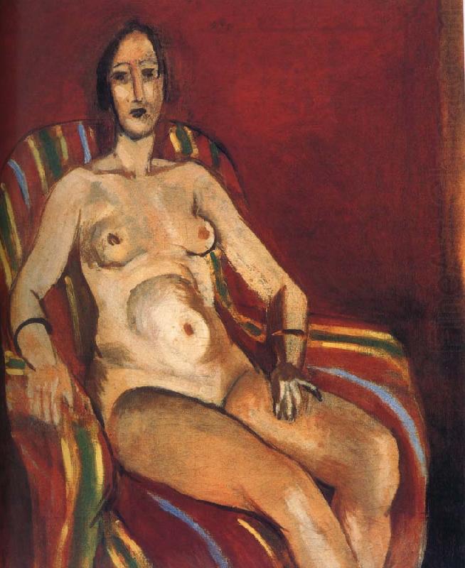Nude in Front of a Red Background (1923).