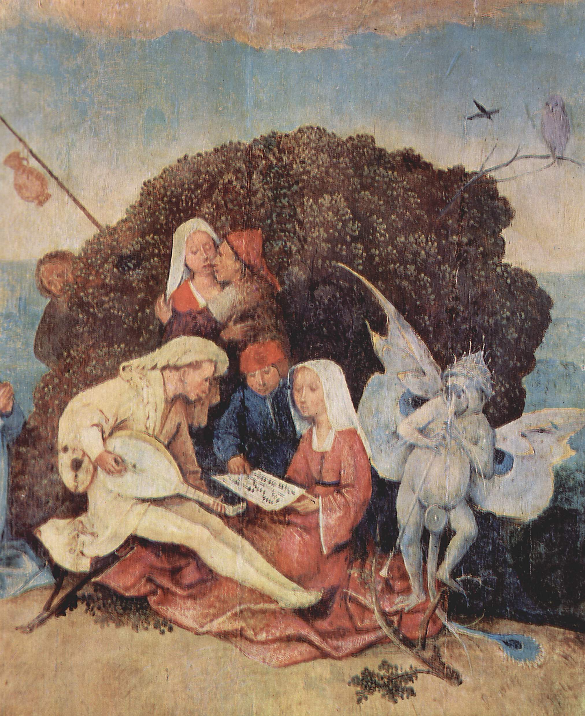 Haywain (detail) (1500).