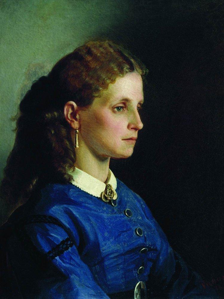 Portrait of Yanitskaya (1865).