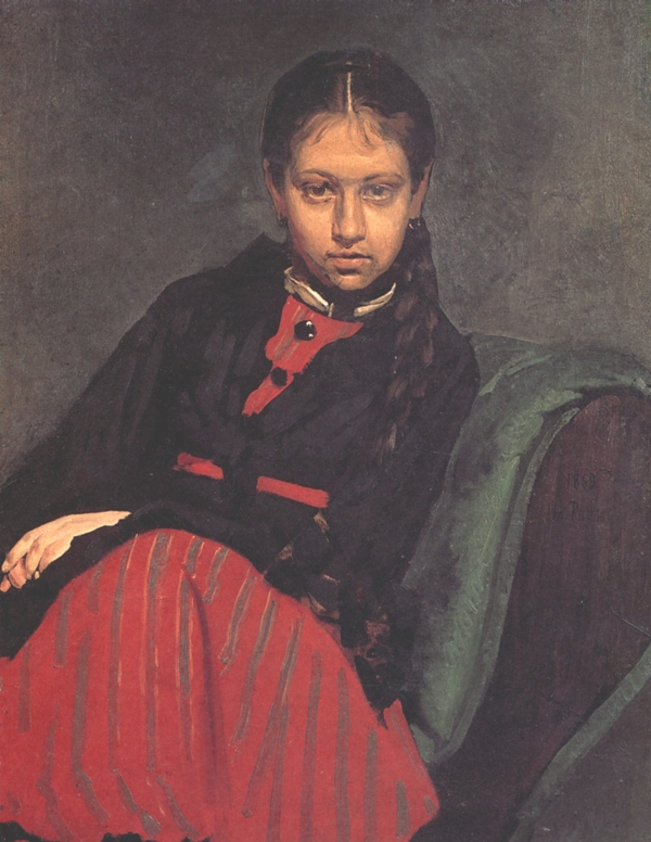 Portrait of Vera Shevtsova (1869).