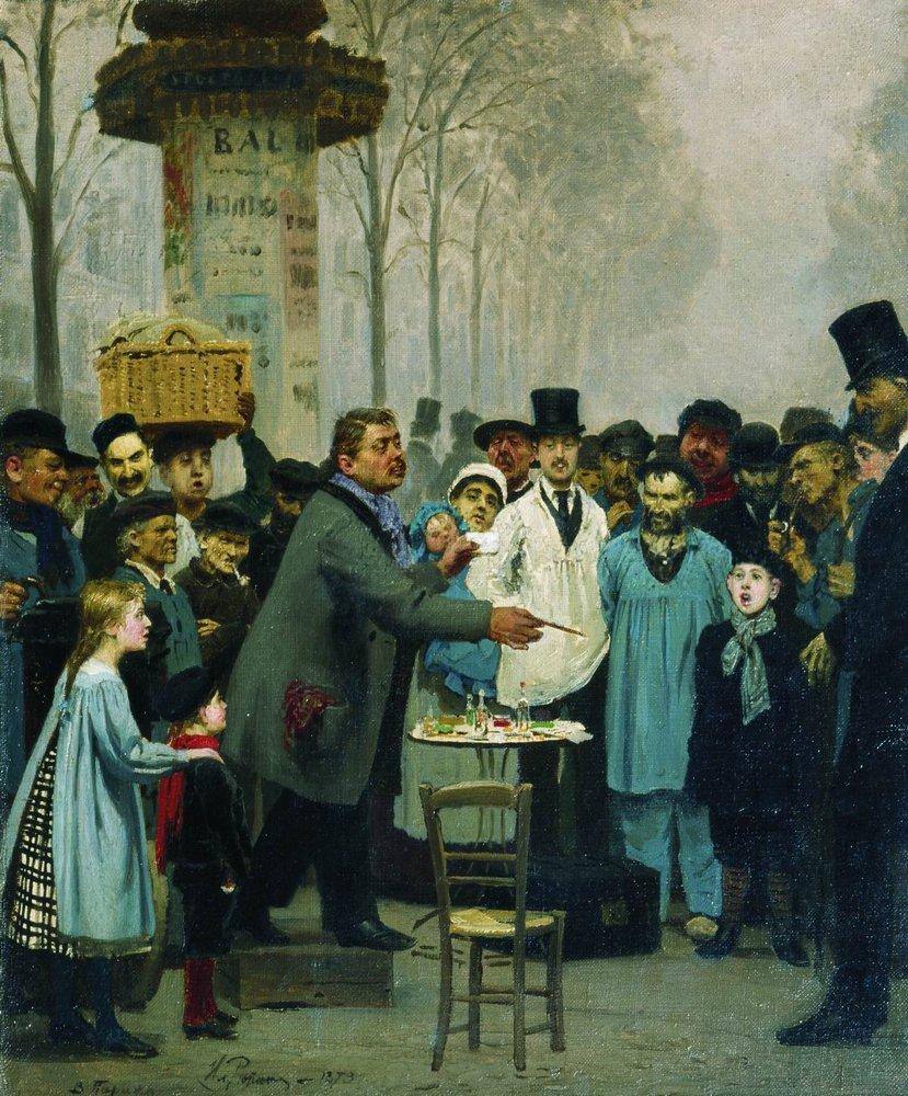 A Newspaper Seller in Paris (1873).