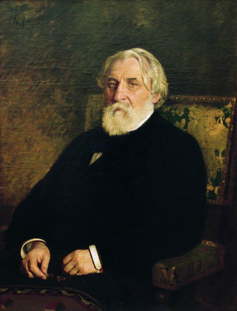 Portrait of writer Ivan Sergeyevich Turgenev (1874).