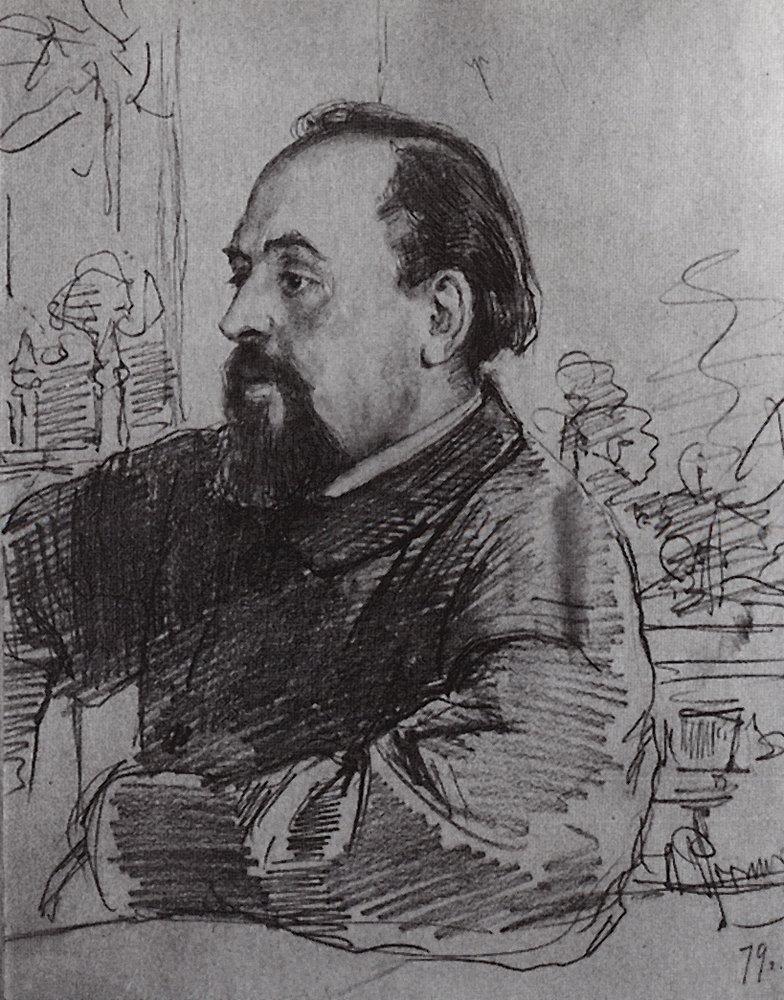 Portrait of S. Mamontov (1879).