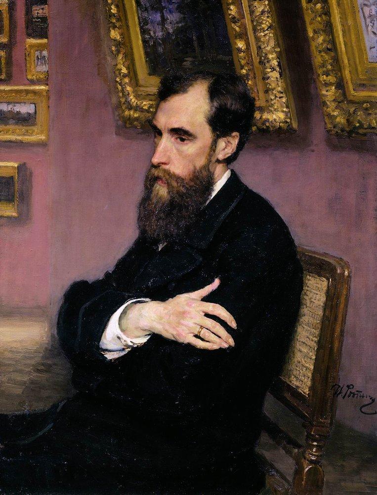 Portrait of Pavel Tretyakov, Founder of the Tretyakov Gallery (1883).