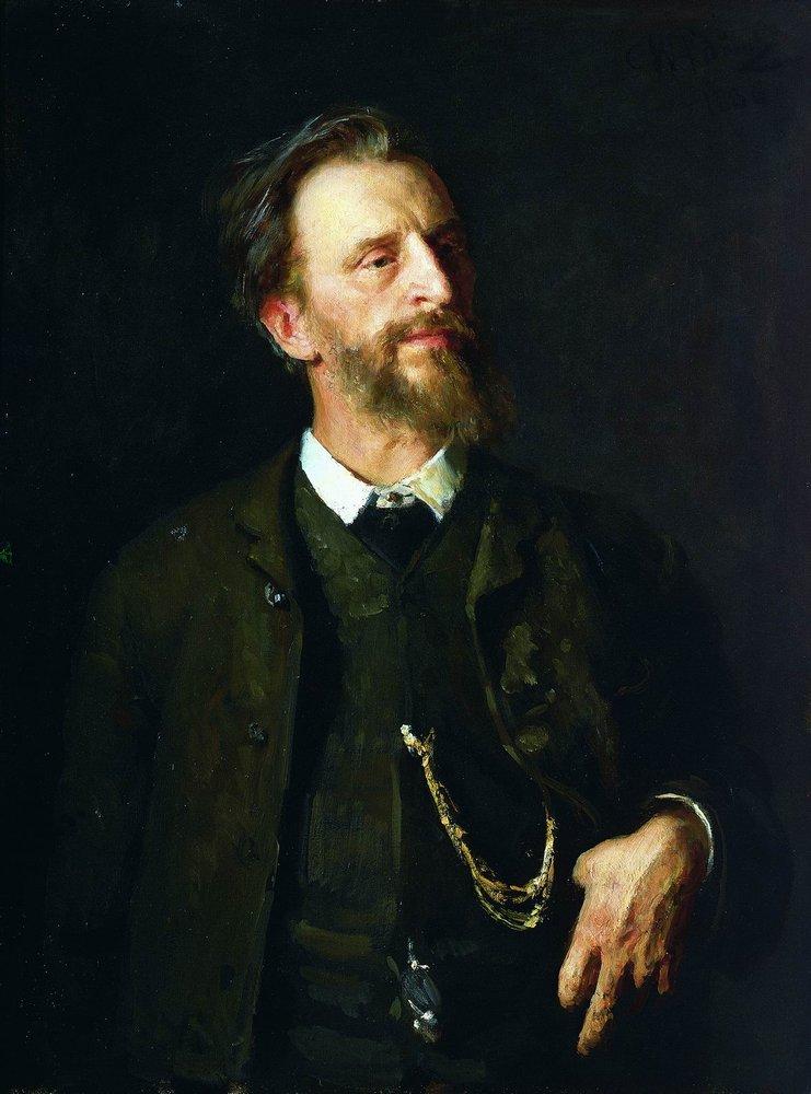 Portrait of the Artist Grigory Myasoedov (1886).