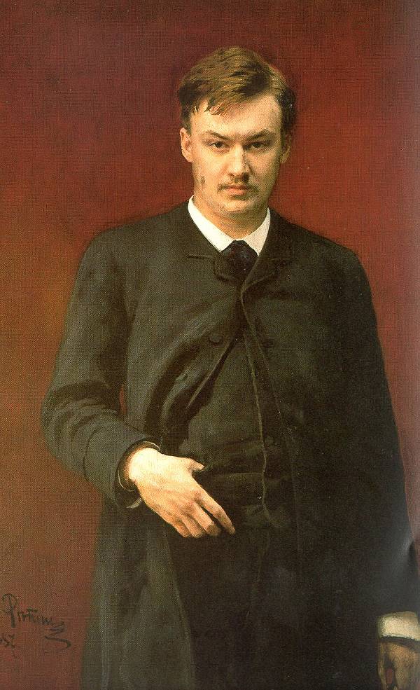 Portrait of the Composer Alexander Glazunov (1887).