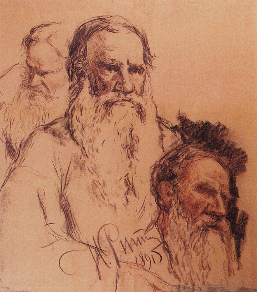 Sketches of Leo Tolstoy (1891).