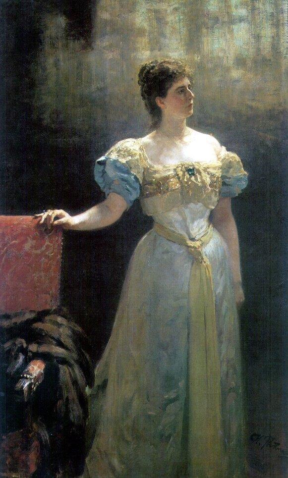 Portrait of Princess Maria Klavdievna Tenisheva (1896).