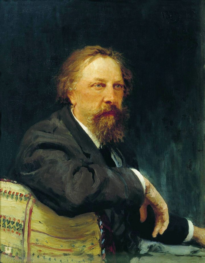 Portrait of the writer Aleksey Konstantinovich Tolstoy (1896).