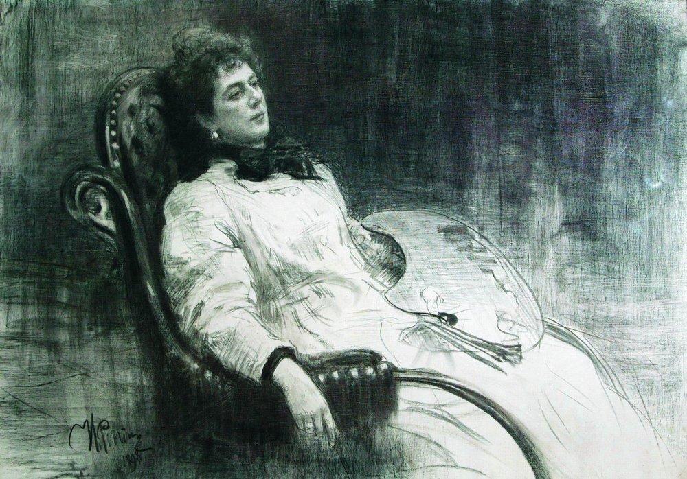 Portrait of M.K. Tenisheva (1898).