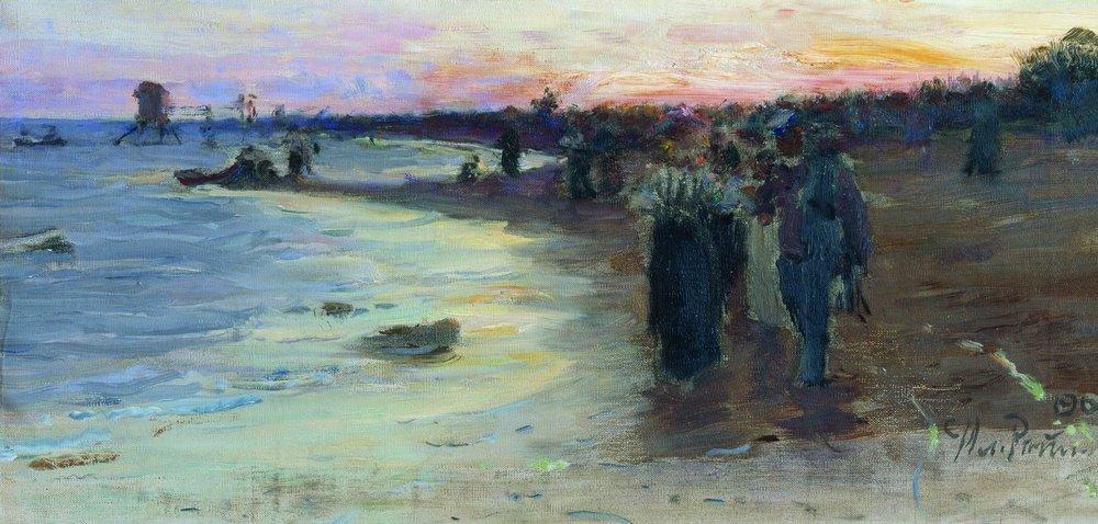 On the shore of the Gulf of Finland (1903).