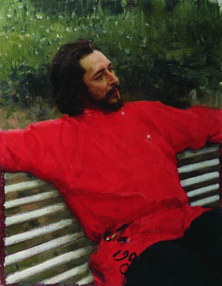 Portrait of the Author Leonid Andreev (1905).